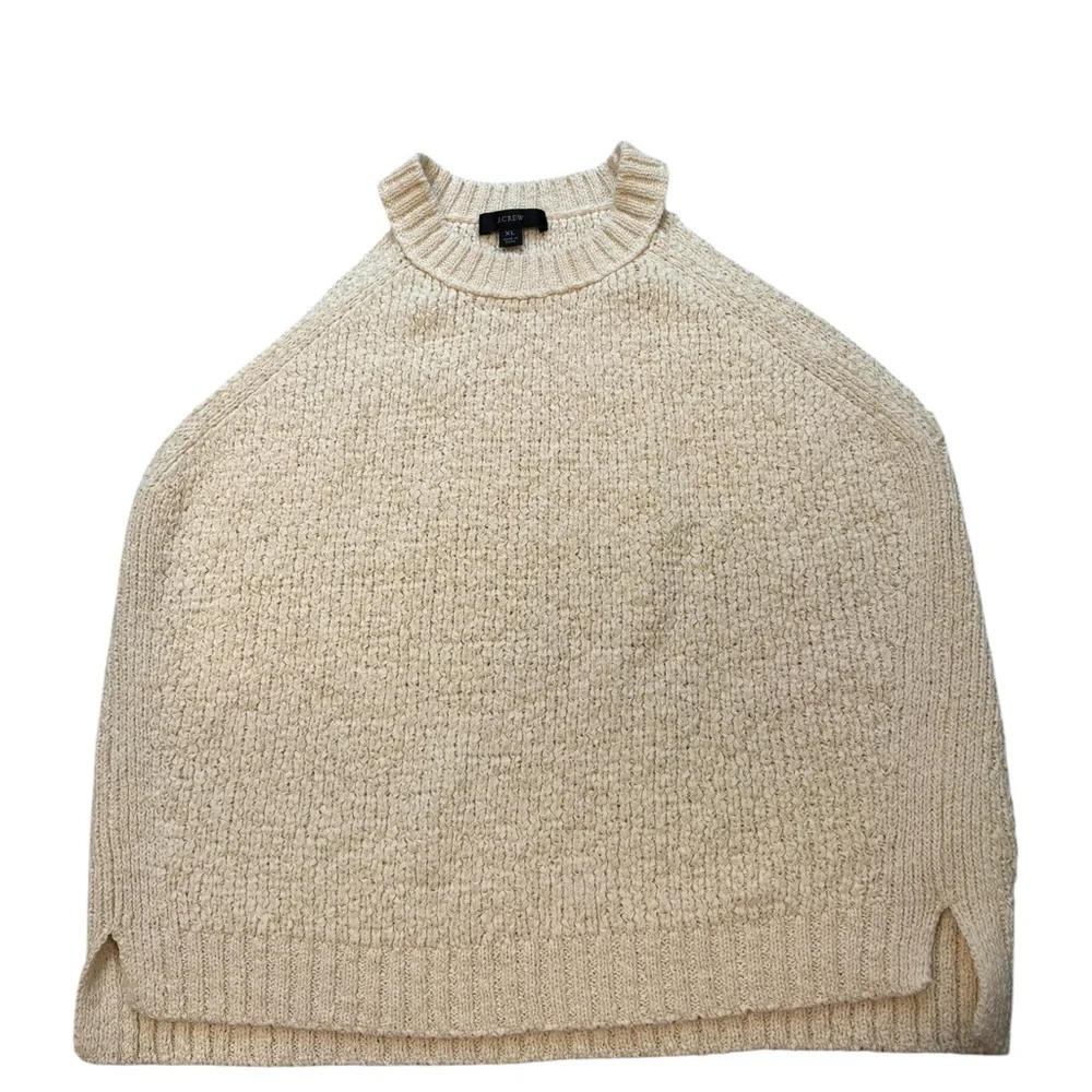 J. Crew High-neck Sweater Tank in Ecru, Sz L - Picture 13 of 16